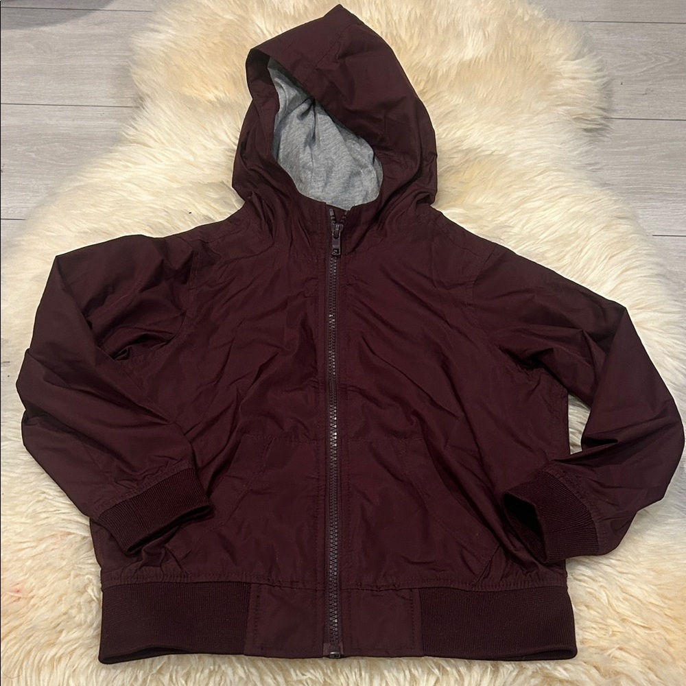 Old Navy Kids Zipper Jacket with Hood in Burgundy